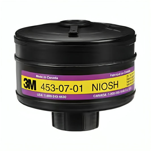3M™ Breathe Easy Organic Vapour/Hydrogen Fluoride/Sulfur Dioxide/High Efficiency (HE) Cartridge, ALP3, Black