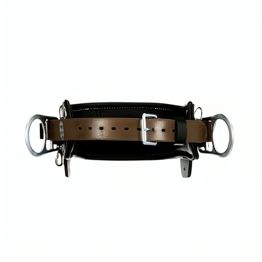 3M™ DBI-SALA® 2D Lineman Tongue Buckle Positioning Belt 1003252, Leather, Black, D30