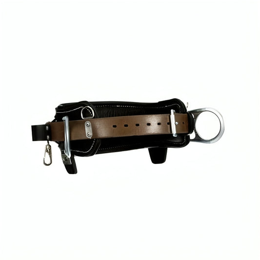 3M™ DBI-SALA® 2D Lineman Tongue Buckle Positioning Belt 1003252, Leather, Black, D30, 1