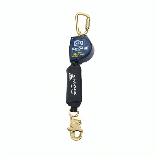3M™ DBI-SALA® Nano-Lok™ Arc Flash Self Retracting Lifeline, 3101548, with anchor hook, web 8 ft (2.4 m)