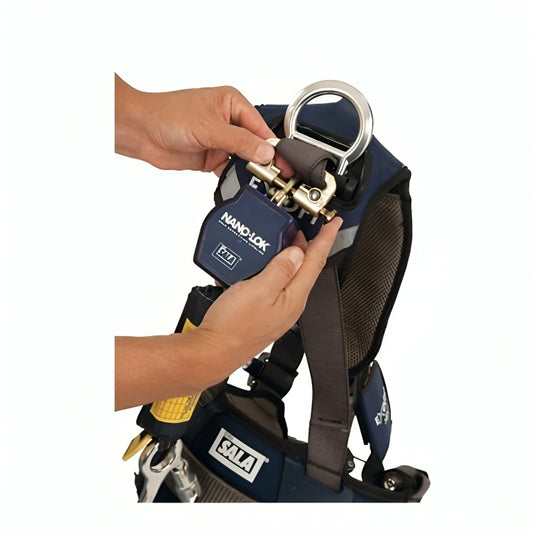 3M™ DBI-SALA® Nano-Lok™ Extended Length Self-Retracting Lifeline, 3101599, With Anchor Hook, Web 10 ft (3 m), 1