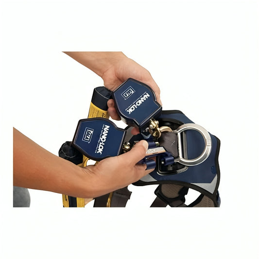 3M™ DBI-SALA® Nano-Lok™ Extended Length Twin-Leg Self Retracting Lifeline, 3101631, Quick Connect, 9 ft (2.74 m) web, 1