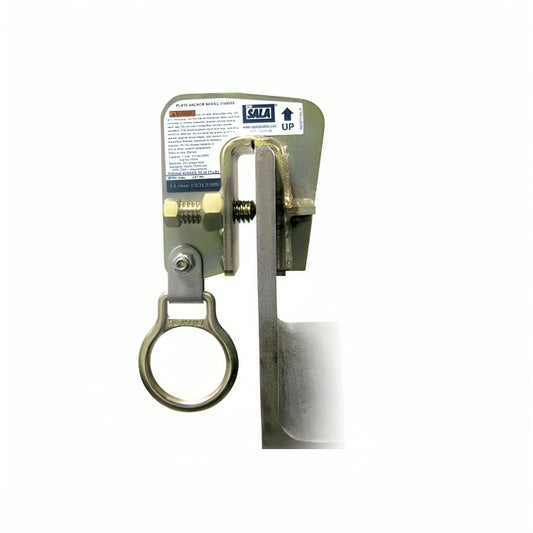 3M™ DBI-SALA® Steel Plate Anchor, 2104550, Yellow Zinc, 4.7 in x 3.1 in x 9 in (12 cm x 8 cm x 23 cm)