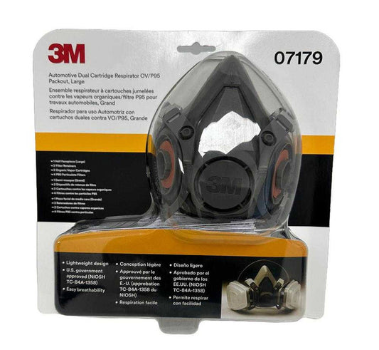 3M™ Dual Cartridge Respirator Packout 07179, Organic Vapor/P95, Large