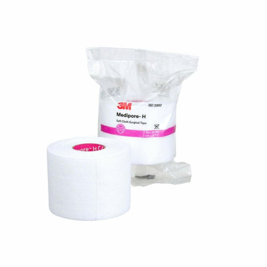 Medipore& Hypoallergenic Soft Cloth Surgical Tape, 2 in. x 10 Yards - Box of 2 Rolls