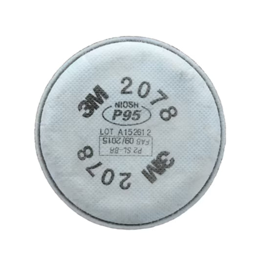 3M™ Particulate Filter, 2078, P95, with nuisance level acid gas and organic vapour relief - 1 Pair Per Pack