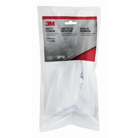 3M™ Safety Eyewear 90953H1-DC-20, Clear Frame, Clear Lens - 20 Per Case
