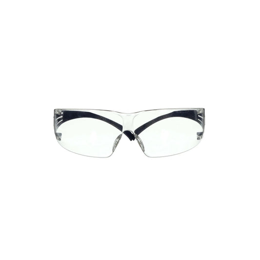 3M™ SecureFit™ 200 Series Safety Glasses SF201SGAF-BLU, Blue Temples, Clear Lens