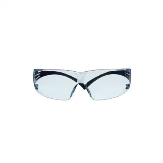 3M™ SecureFit™ 200 Series Safety Glasses SF204SGAF-BLU, Blue Temples, Light Blue Lens, with Scotchgard™ Anti-Fog Coating - 20 Per Case