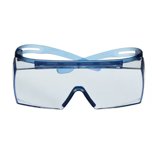 3M™ SecureFit™ 3700 Series Safety Glasses SF3704SGAF-BLU, Blue Temples, Scotchgard™ Anti-Fog Coating, Blue OTG AF-AS Lns - 10 Per Case