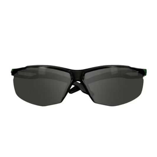 3M™ SecureFit™ 500 Series Safety Glasses SF530AF-GRN, Black/Green, IR 3.0 Grey AF-AS Lens - 20 Per Case