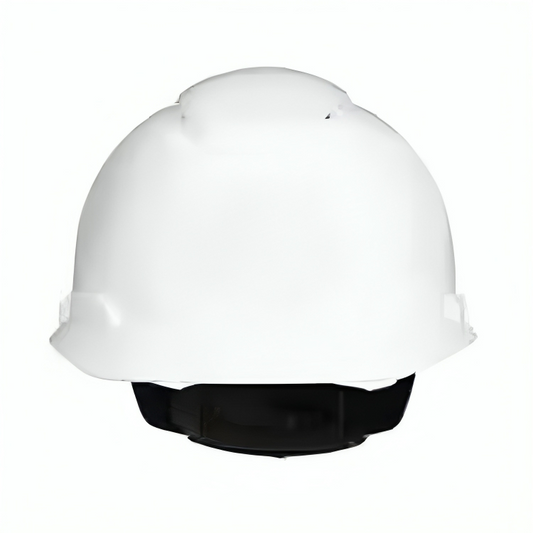 3M_SecureFit_HardHat_White_Vented_4-PointPressureDiffusionRatchetSuspension_withUVicator_H-701SFV-UV-20PerCase