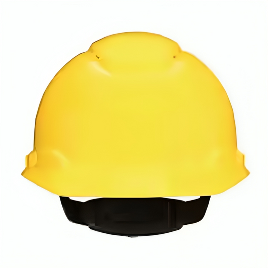 3M_SecureFit_HardHat_Yellow_Vented_4-PointPressureDiffusionRatchetSuspension_withUVicator_H-702SFV-UV-20PerCase
