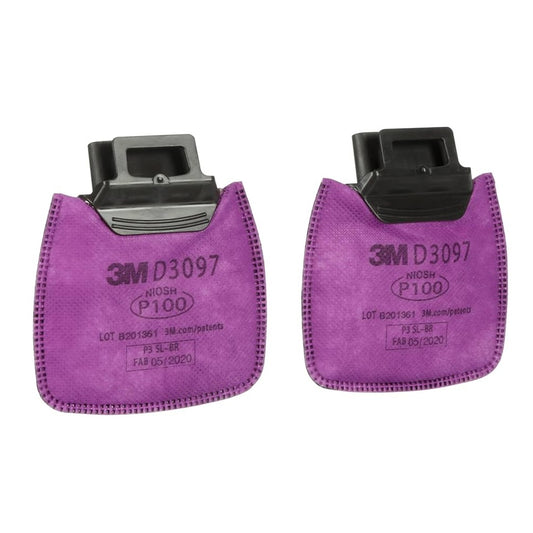 3M™ Secure Click™ Particulate Filter with Nuisance Level Organic Vapour Relief D3097, P100
