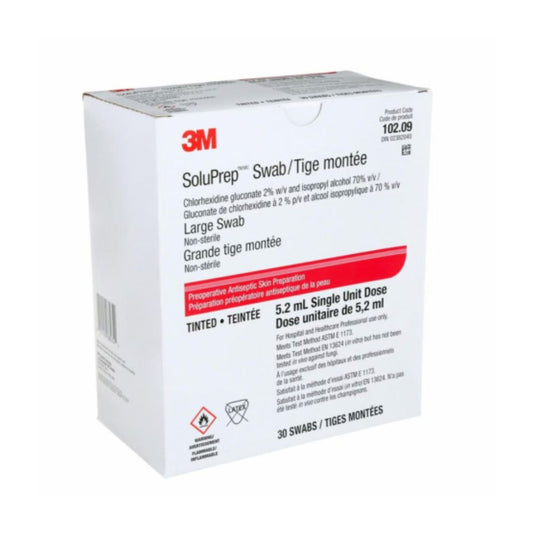 3M SoluPrep I.V. Maxi Swabstick - Box of 30