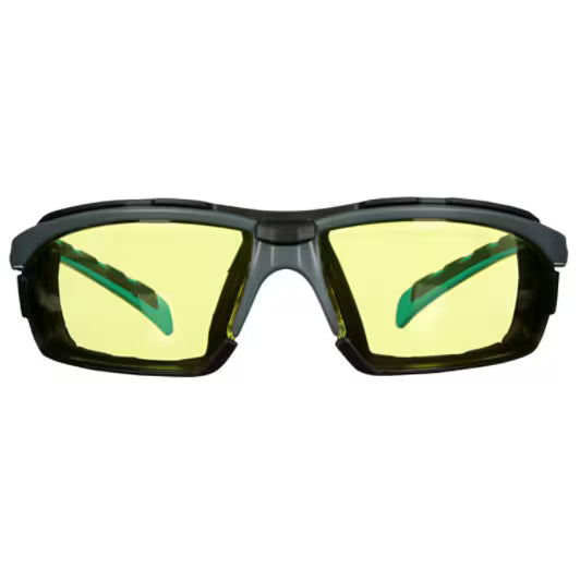 3M™ Solus 2000 Series S2003SGAF, Grey/Blue-Green, Scotchgard™ Anti-Fog Coating, Amber AF-AS lens, Fm Gskt - 20 Per Case
