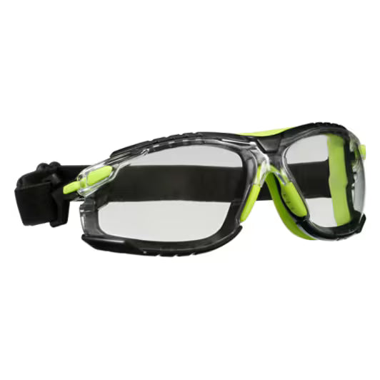 3M™ Solus™ Safety Glasses 1000 Series S1201SGAF-TSKT, Grn/Blk, Scotchgard™ Anti-Fog Coating, Clear AF-AS Lens, TPE/Strap Only, 2 - 20 Per Case
