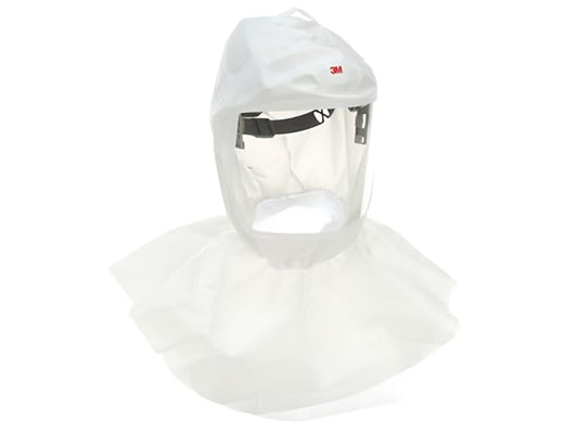 3M™ Versaflo™ Painter's Hood Assembly with Inner Shroud and Premium Head Suspension, White , 1