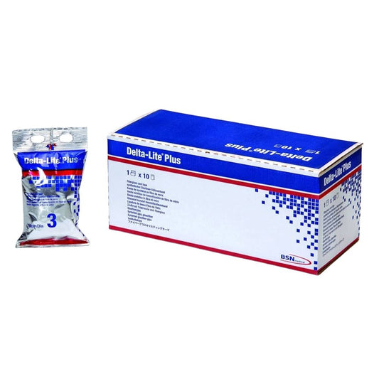 Delta-Lite Plus - Red Fiberglass Cast Tape, Box of 10 Rolls