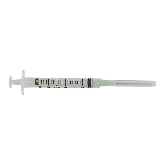 3 mL, BD Luer-Lok™ Syringe with attached needle, 21G x 1.5", 309577