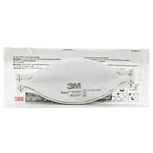 A 3m aura 9205 face mask box