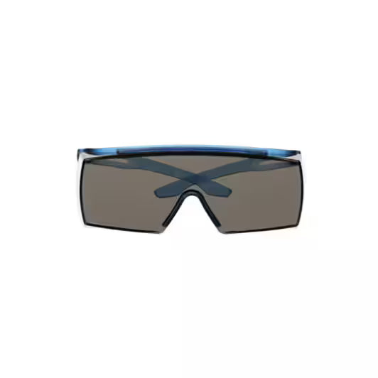 3M™ SecureFit™ 3700 Series Safety Glasses SF3702SGAF, Blue Temple, Scotchgard™ Anti-Fog Coating, Grey OTG AF-AS Lens - 10 Per Case