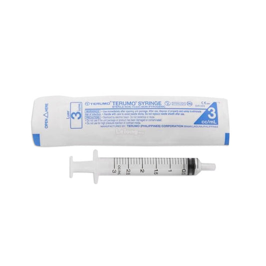 Terumo 3ml Syringes, Luer Lok Tip -SS03L