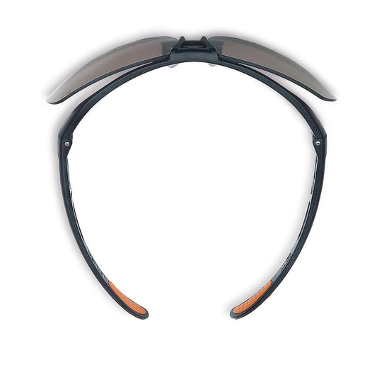 Uvex Protégé Metallic Black Frame and Amber Lens with AntiFog Coating - S4222HS