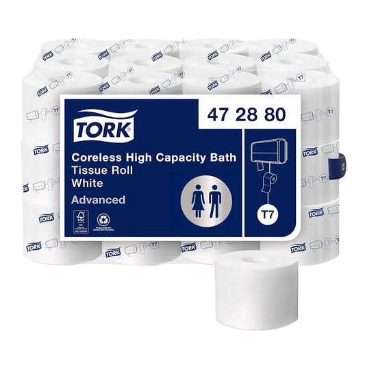 Tork® Advanced High Capacity Coreless Bath Tissue Roll, 2-Ply, 472880
