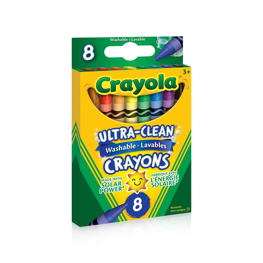 Crayola 8 Count Ultra-Clean Washable Crayons - Case of 24 Boxes