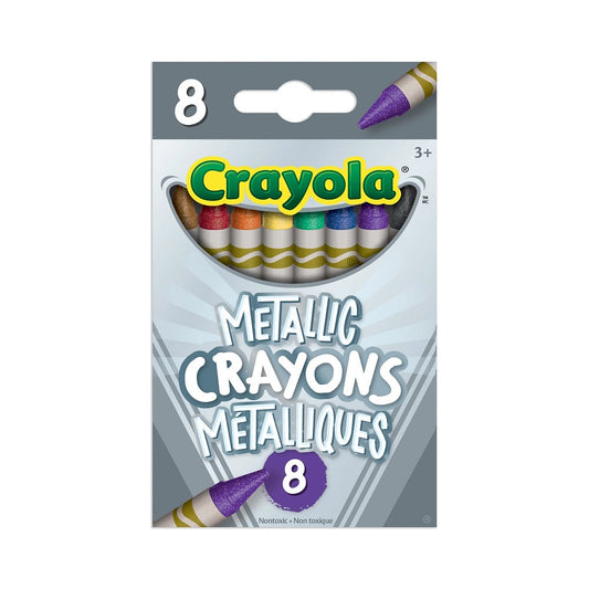 Crayola 8 Count Metallic Crayons - Case of 48 Boxes