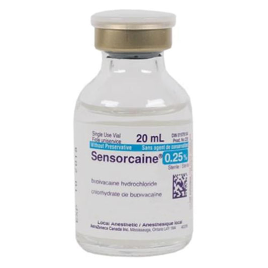 Sensorcaine (bupivacaine HCI) 0.25% Plain 20ml