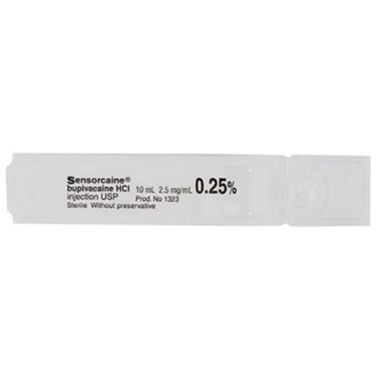 Sensorcaine (bupivacaine HCI) 0.25% Plain 10ml Ampoule