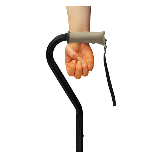 Offset Cane with Retractable Ice Pick - Aluminum