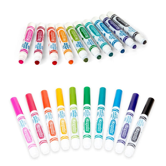 Crayola 10 Count Ultra Clean Washable Stamper Markers - Case of 12 Boxes