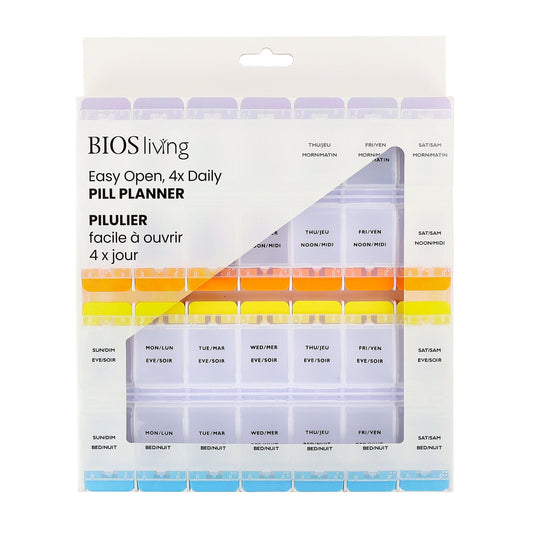 Easy Open , 4 x Daily Pill Planner