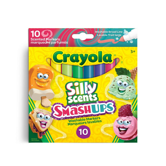 Crayola 10 Count Silly Scents Smash Ups Broad Line Markers - Case of 12 Boxes