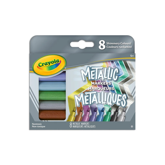Crayola Metallic Markers, 8 count - Case of 8 Boxes
