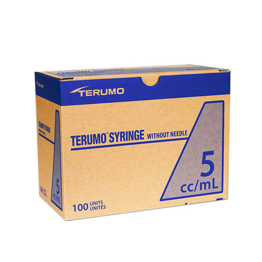 Terumo 5ml Luer Lok Tip Syringes - Box of 100, 5cc