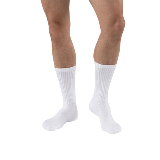 JOBST SensiFoot: Crew Length Compression Socks, Closed Toe - 8-15 mmHg