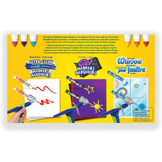 Crayola 64 Count Marker Variety Pack - Case of 3 Packs