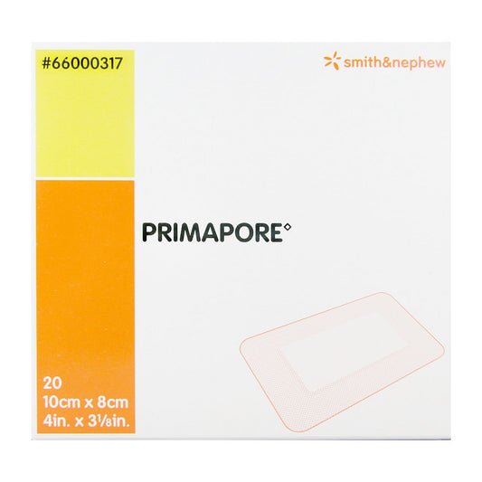 Primapore Low-Adherent Post-Op Island Dressing, Rectangular Sterile, 10Cm X 8Cm