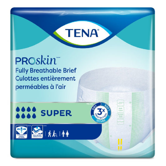 TENA ProSkin Adult Super Incontinence Briefs - For Heavy to Very Heavy Leakage