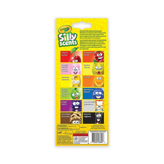 Crayola 12 Count Silly Scents Coloured Pencils - Case of 12 Boxes