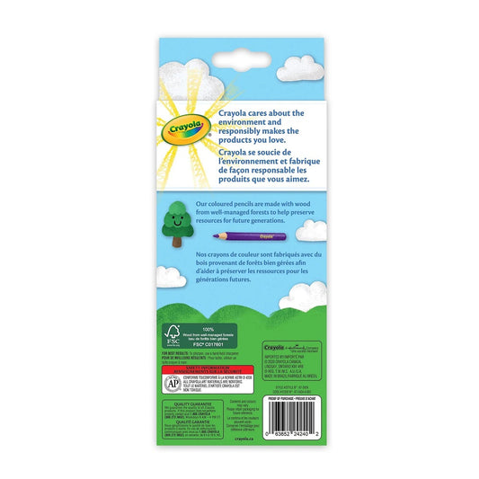 Crayola 24 Count Erasable Coloured Pencils - Case of 10 Boxes