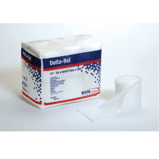 Delta-Roll Cast Padding, 7.5cm x 3.6m - Case of 36 Rolls