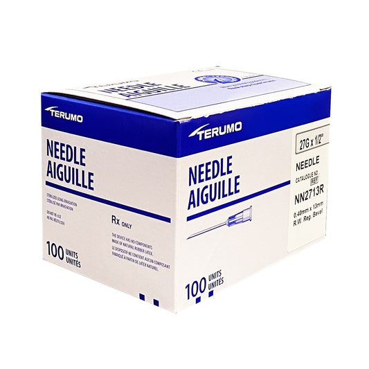Terumo Hypodermic Needle – 25G x 1/2" Regular Wall