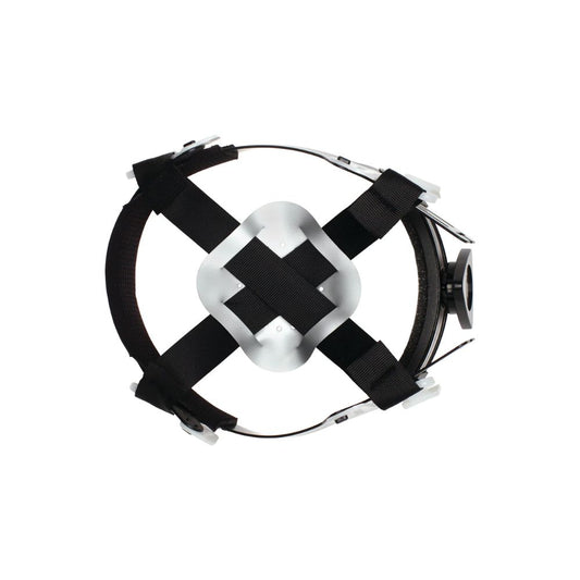 Ridgeline HP54117V Pyramex Ridgeline Full Brim Vented Hard Hat 4 Point Ratchet Suspension, Black