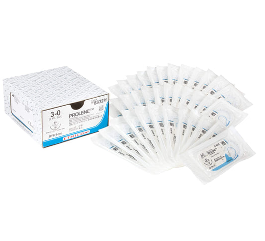 Ethicon 8832H Prolene Suture, Blue 1X30" (75cm) 36/BX