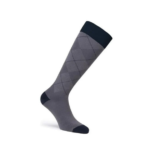 JOBST Casual Pattern, Knee High Stockings, Closed Toe, 30-40 mmHg - GunmetalGray